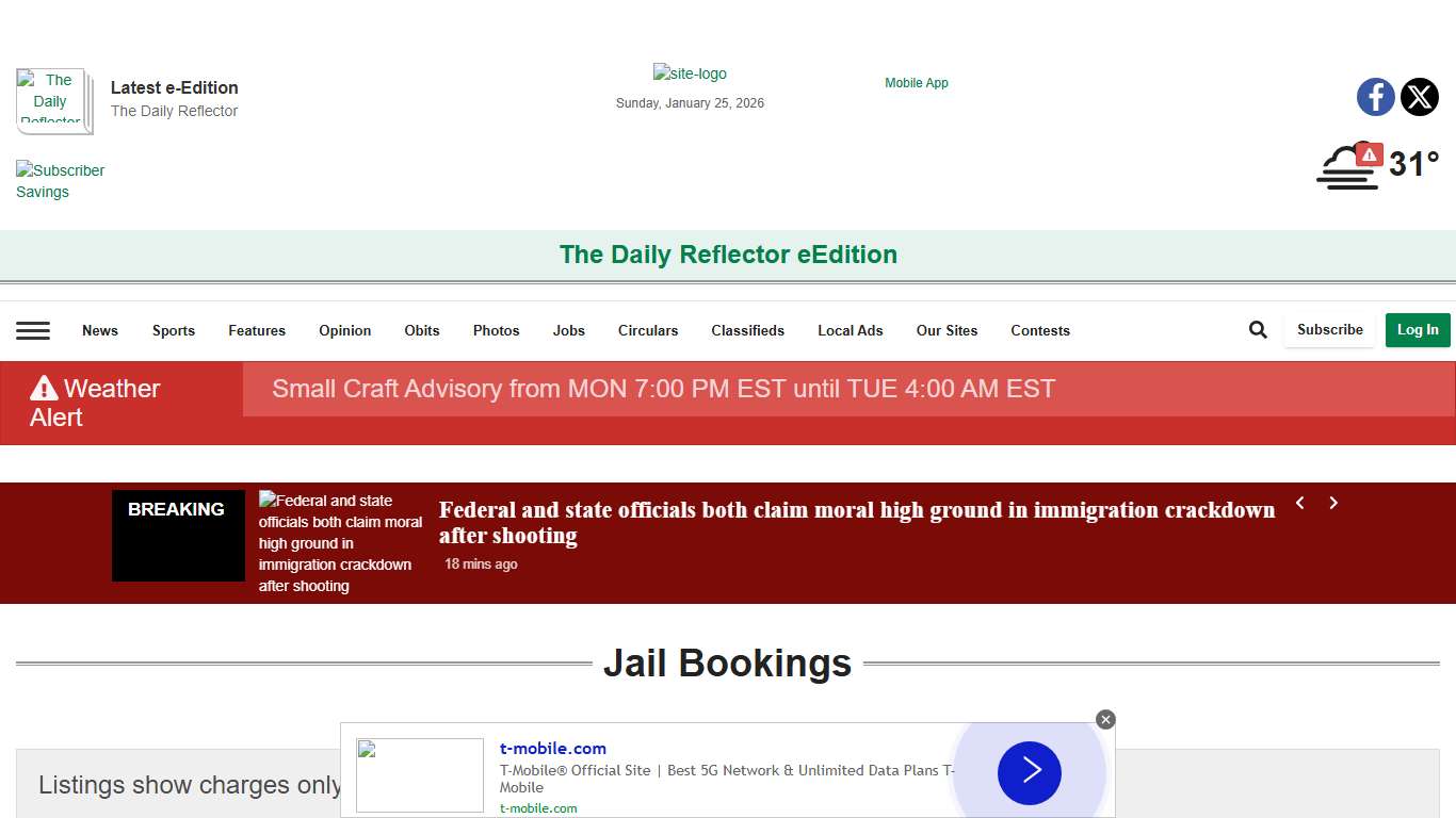 Jail Bookings reflector.com